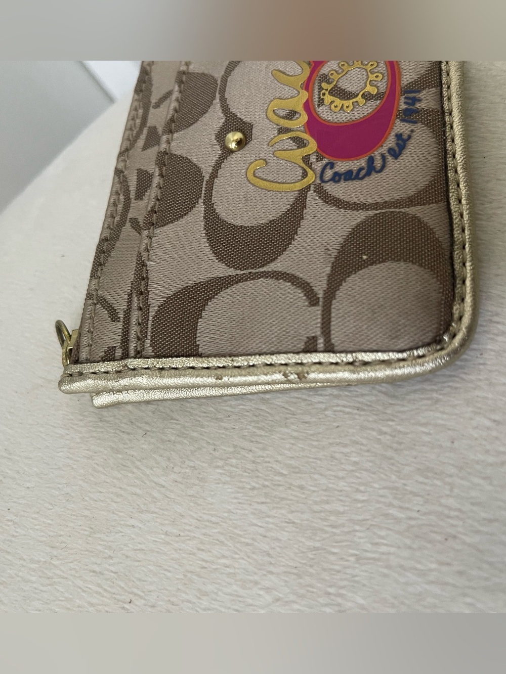 Coach Signature Canvas cardholder - Picture 4 of 9